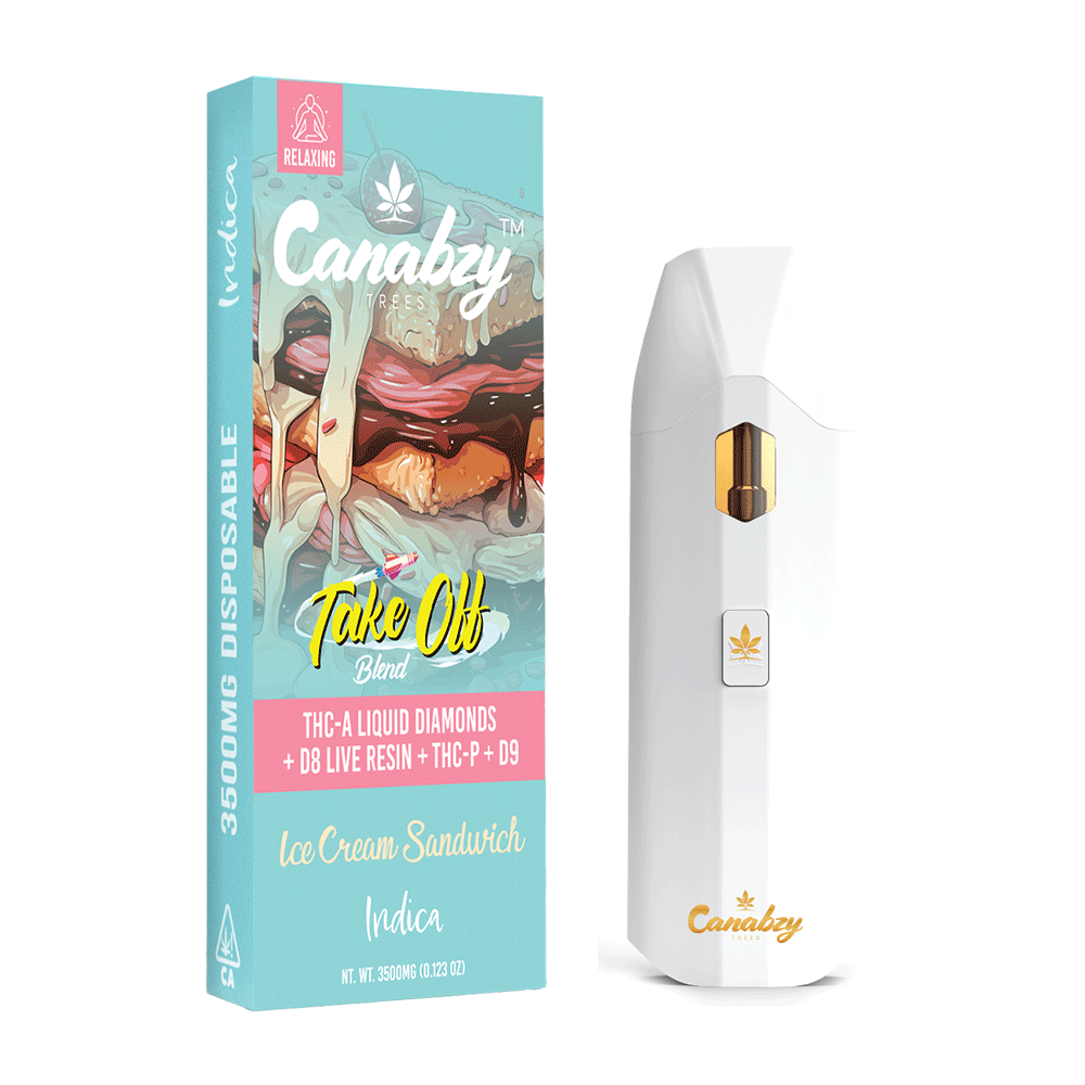 Canabzy Disposable - Take Off Blend - Ice Cream Sandwich Canabzy Disposable - Take Off Blend - Ice Cream Sandwich