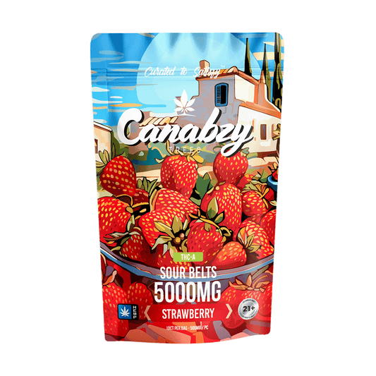 Canabzy Sour Belts – 5000mg – Strawberry