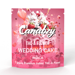 Canabzy THC-A Flower  –  7 Grams –  Wedding Cake