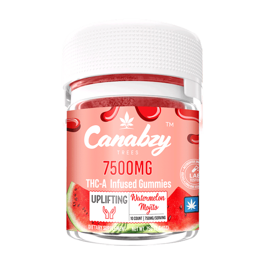 Canabzy THC-A Infused Gummies 7500mg - Watermelon Mojito