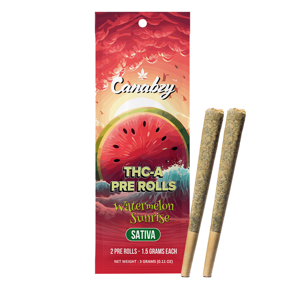 Canabzy Preroll 2ct - Watermelon Sunrise