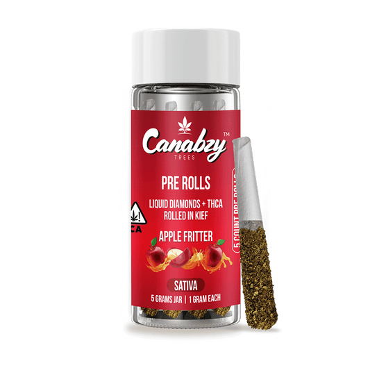 Canabzy Kief Coated Pre-Rolls  –  5000mg –  Apple Fritter