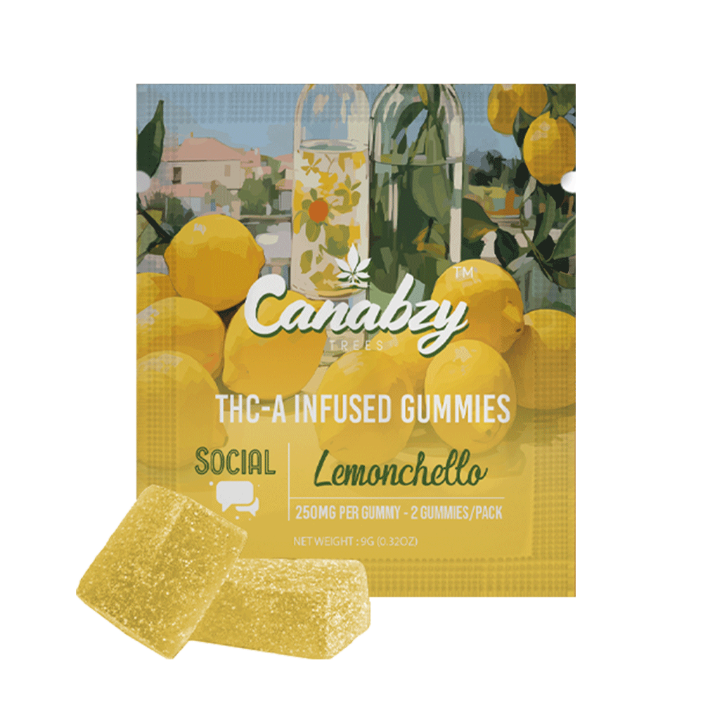 Canabzy THC-A Infused Gummies 500mg 2ct - Lemonchello