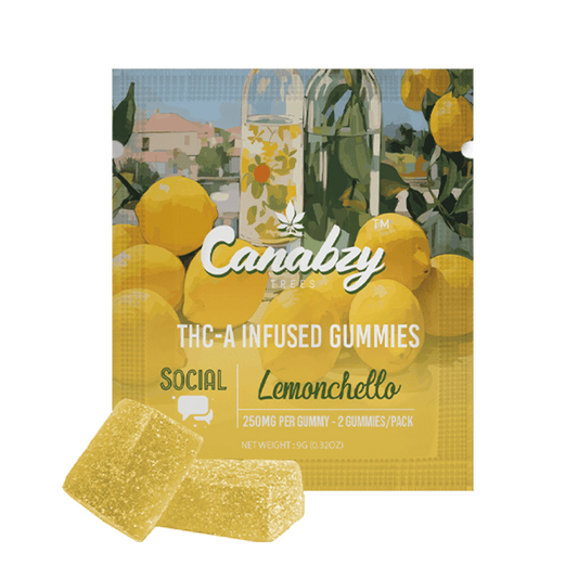 Canabzy THC-A Infused Gummies 500mg 2ct - Lemonchello