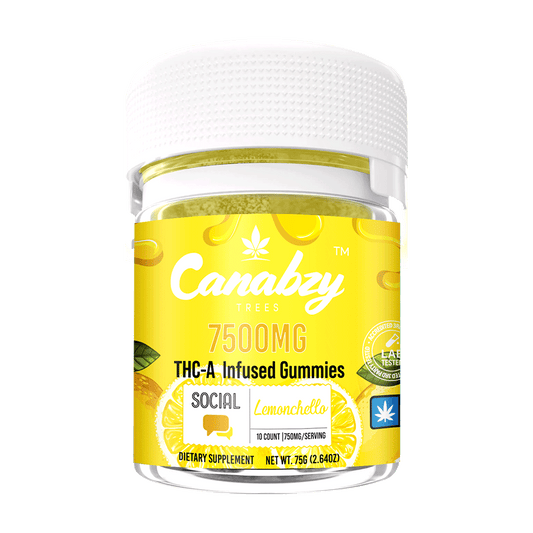 Canabzy THC-A Infused Gummies 7500mg - Lemonchello