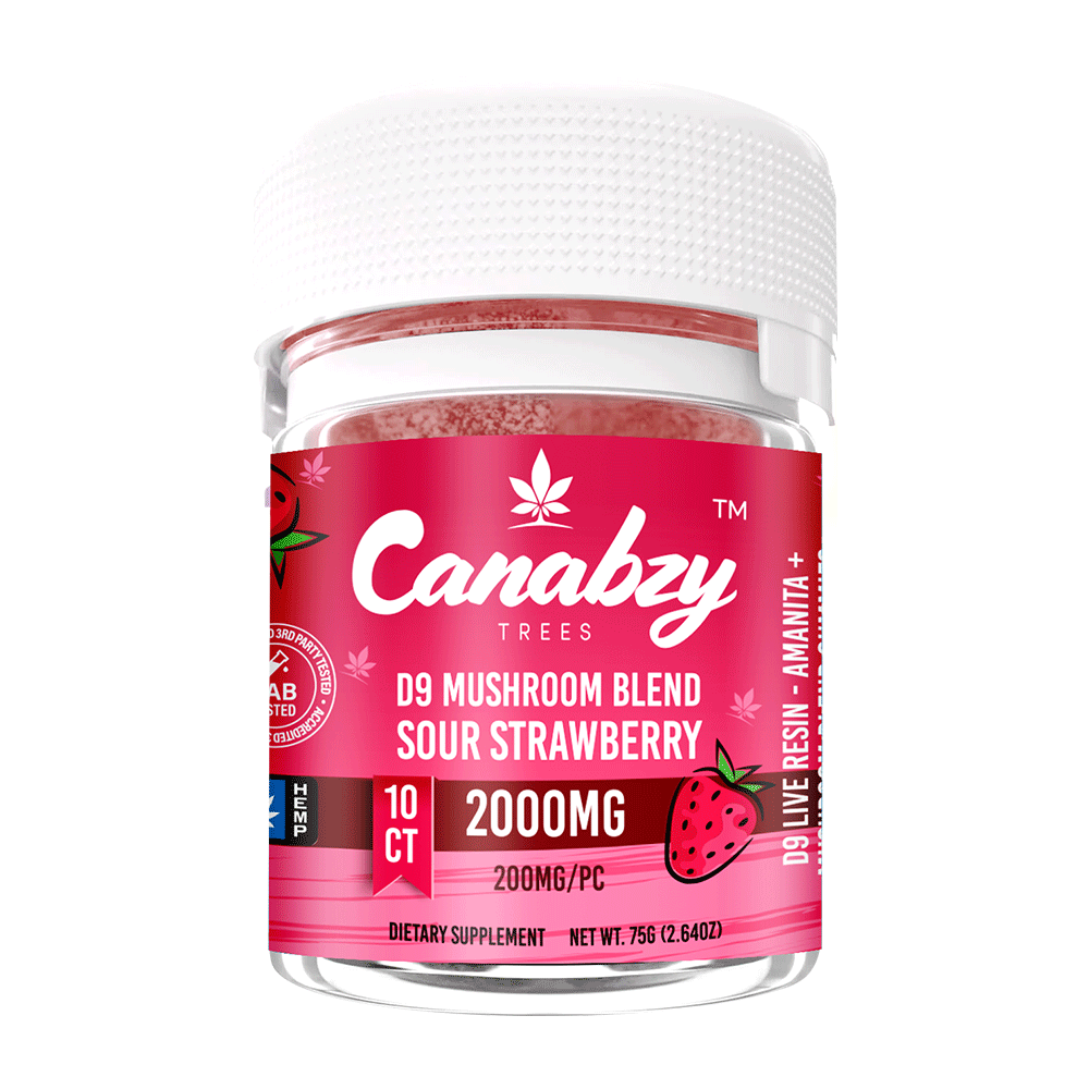 Canabzy Gummies Sour Strawberry