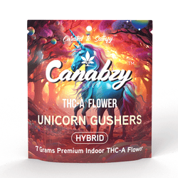 Canabzy THC-A Flower  –  7 Grams –  Unicorn Gushers