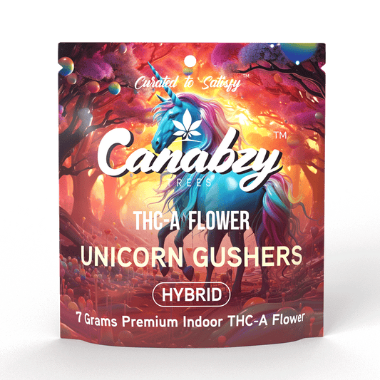 Canabzy THC-A Flower  –  7 Grams –  Unicorn Gushers