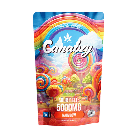 Canabzy Sour Belts – 5000mg – Rainbow