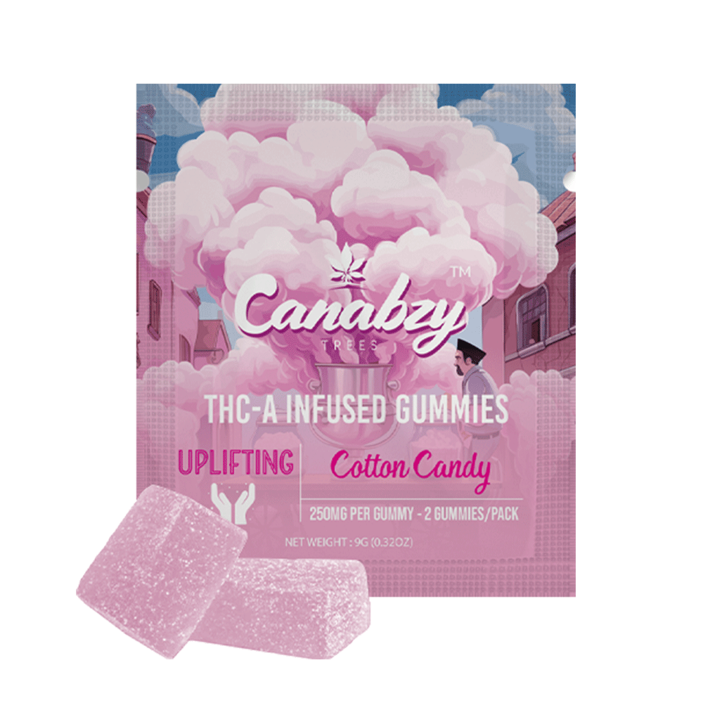 Canabzy THC-A Infused Gummies 500mg 2ct - Cotton Candy