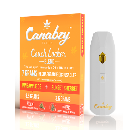 Canabzy Disposable – Couch Locker Blend – Pineapple OG + Sunset Sherbet