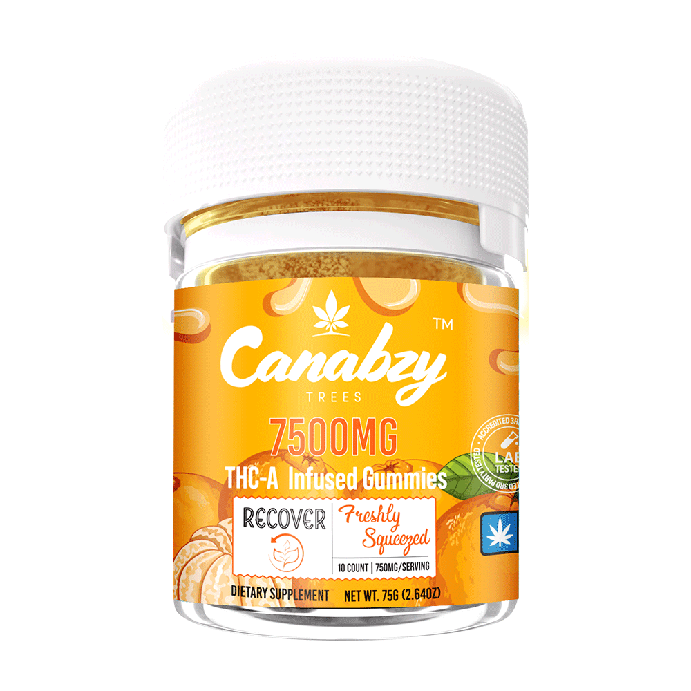 Canabzy THC-A Infused Gummies 7500mg - Freshly Squeezed