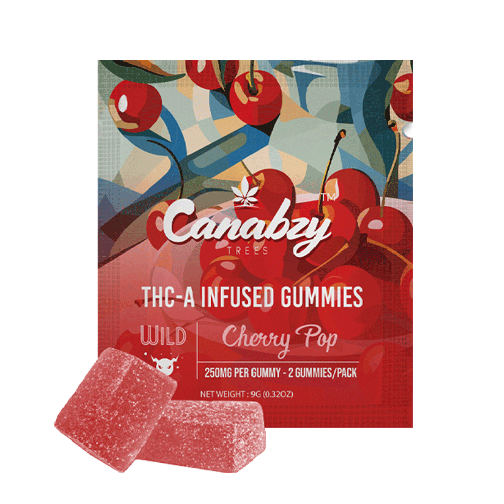 Canabzy THC-A Infused Gummies 500mg 2ct - Cherry Pop