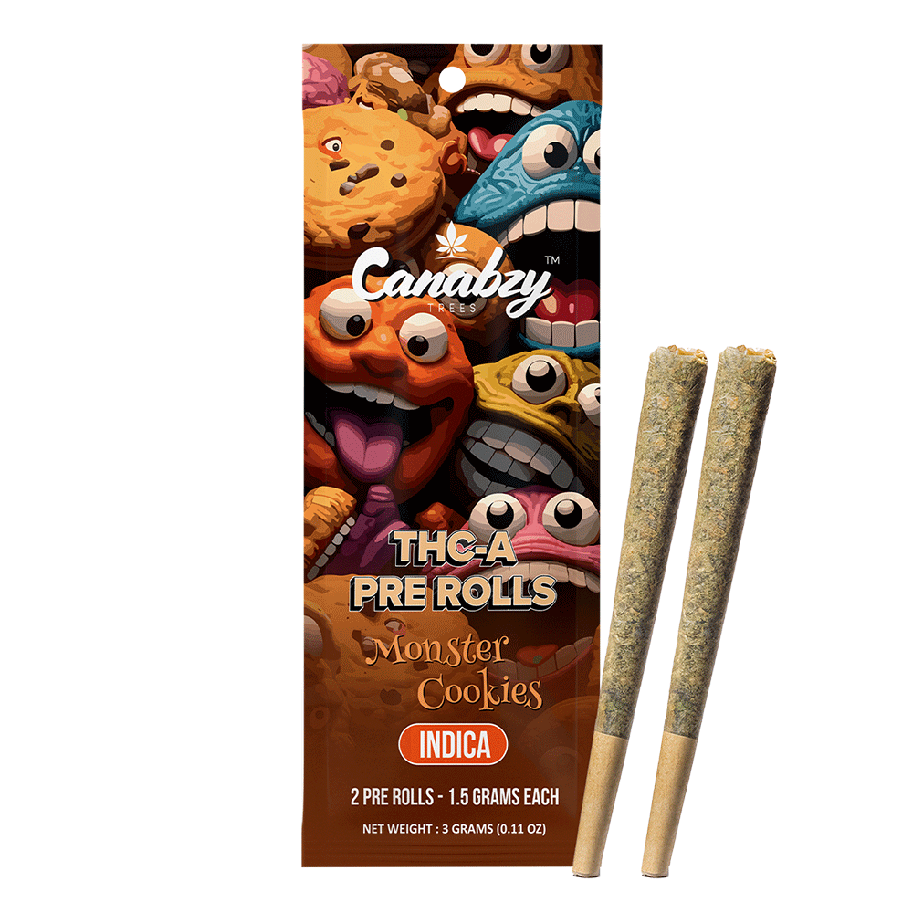 Canabzy Preroll 2ct - Monster Cookies