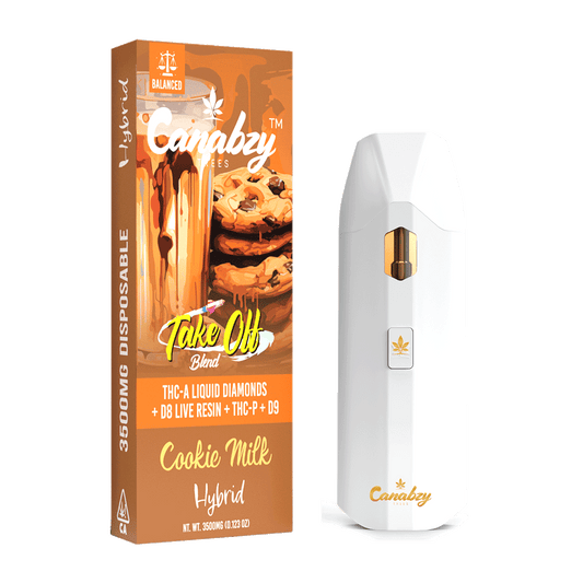 Canabzy Dispoable - Take Off Blend - Cookie Milk