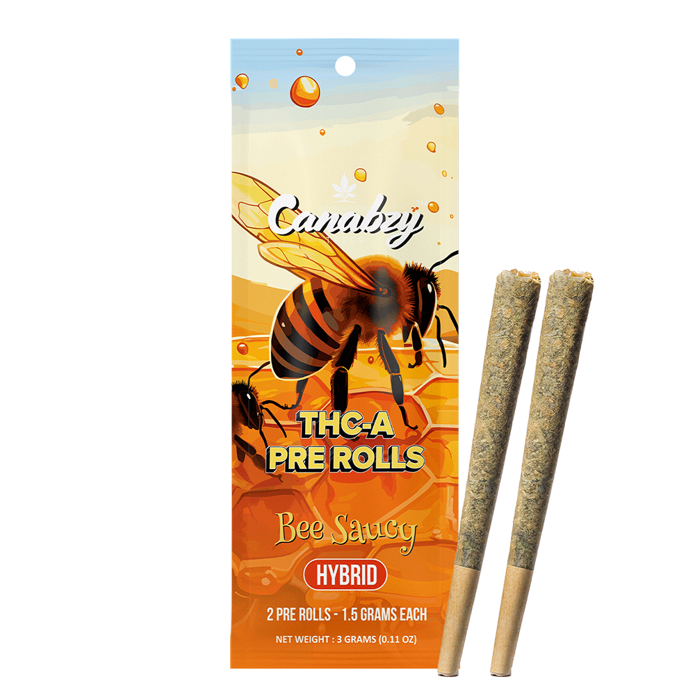 Canabzy Preroll 2ct - Bee Saucy