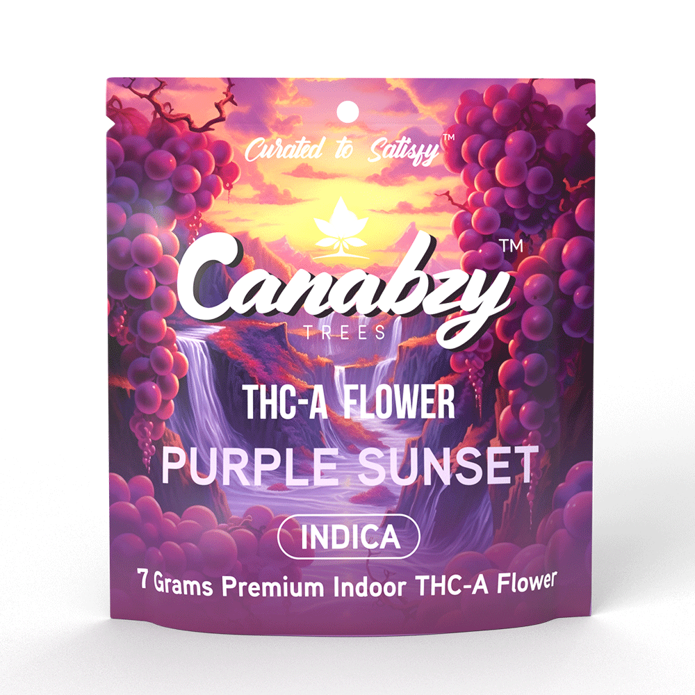 Canabzy THC-A Flower  –  7 Grams –  Purple Sunset