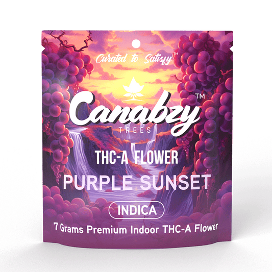 Canabzy THC-A Flower  –  7 Grams –  Purple Sunset