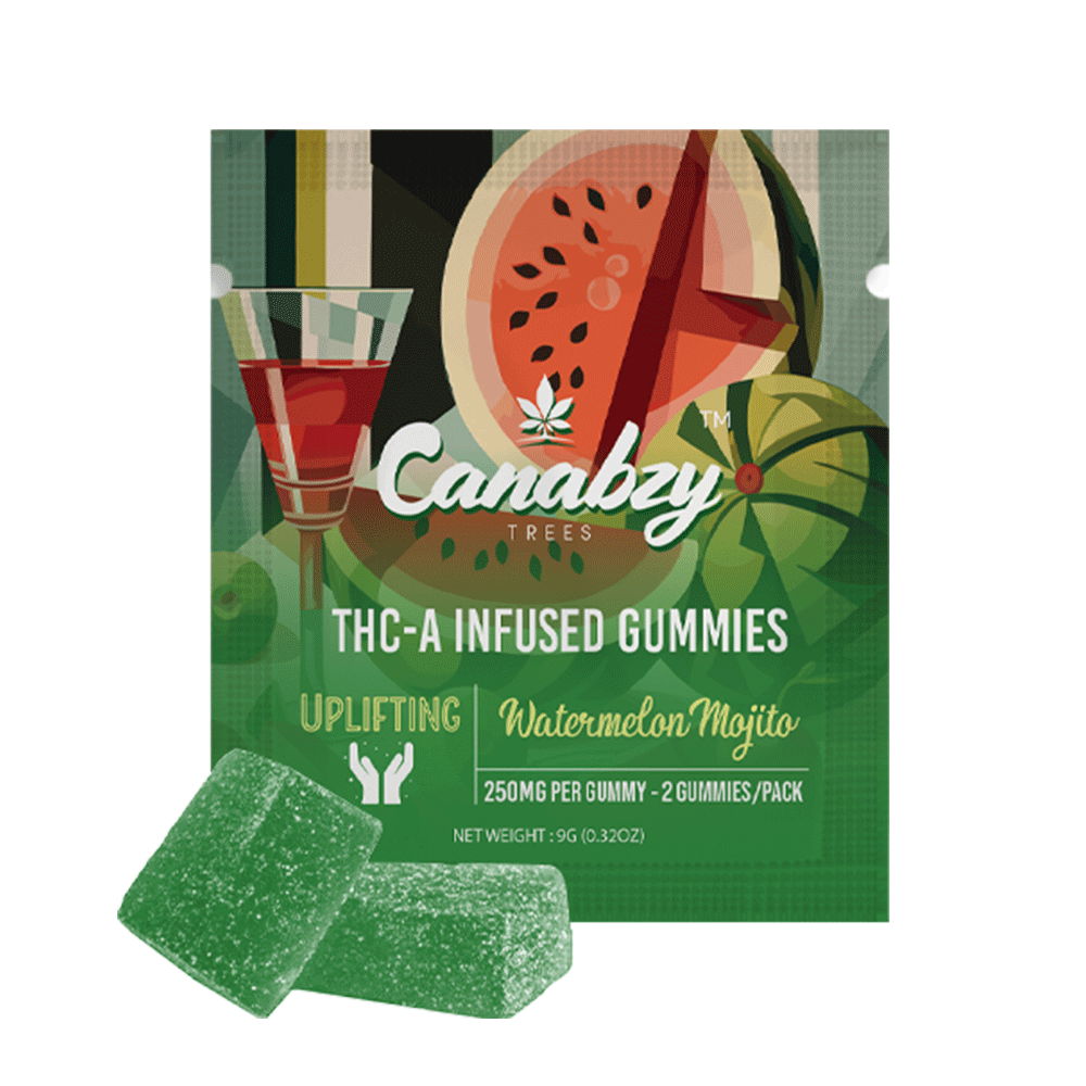 Canabzy THC-A Infused Gummies 500mg 2ct - Watermelon Mojito