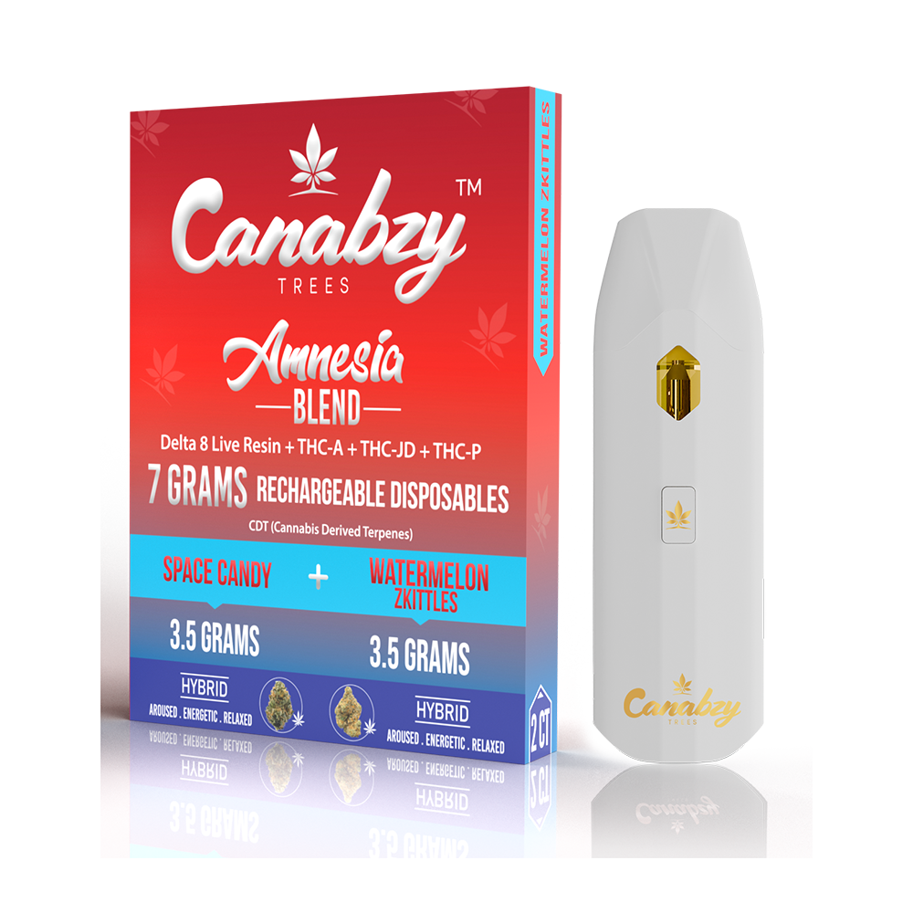 Canabzy Disposable – Amnesia Blend – Space Candy + Watermelon Zkittles