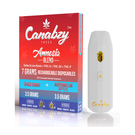 Canabzy Disposable – Amnesia Blend – Space Candy + Watermelon Zkittles