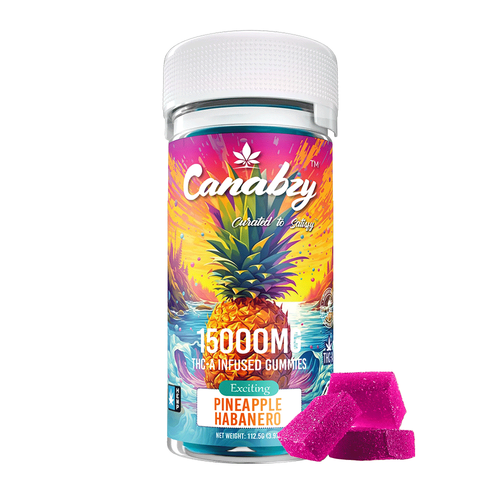 Canabzy THC-A Infused Gummies 15000mg 30ct - Pineapple Habanero