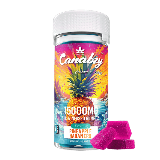 Canabzy THC-A Infused Gummies 15000mg 30ct - Pineapple Habanero