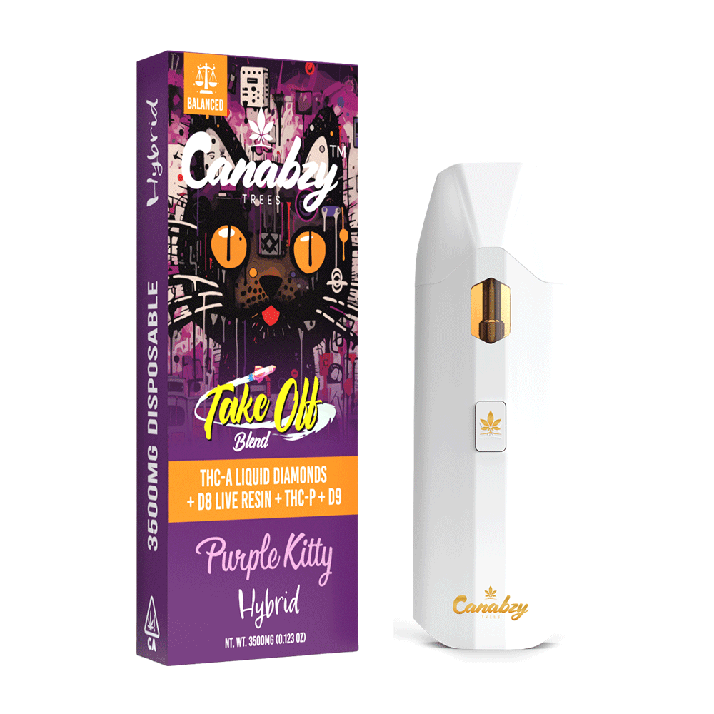 Canabzy Disposable - Take Off Blend - Purple Kitty