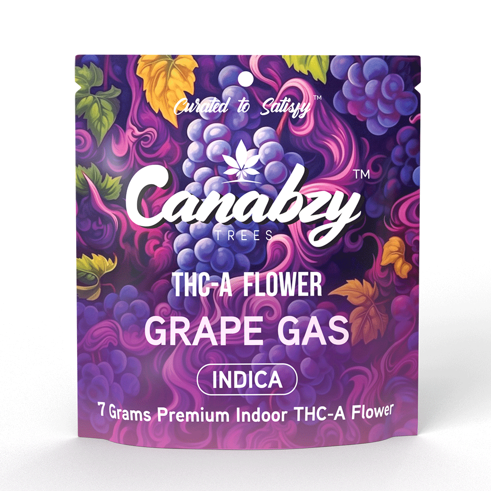 Canabzy THC-A Flower  –  7 Grams –  Grape Gas