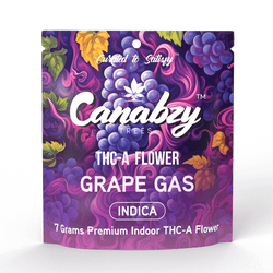 Canabzy THC-A Flower  –  7 Grams –  Grape Gas