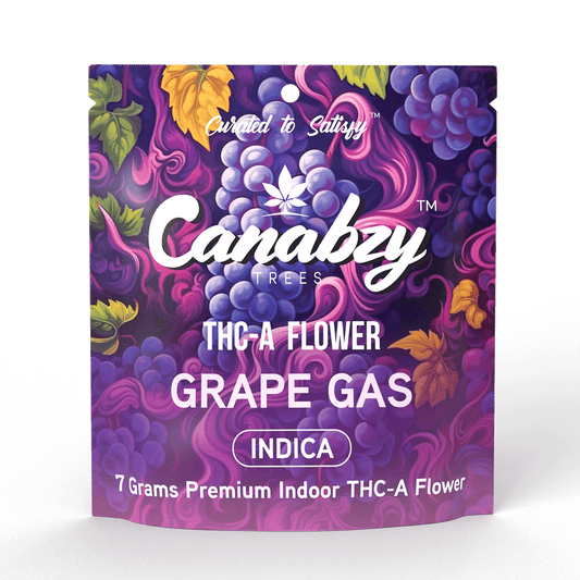 Canabzy THC-A Flower  –  7 Grams –  Grape Gas