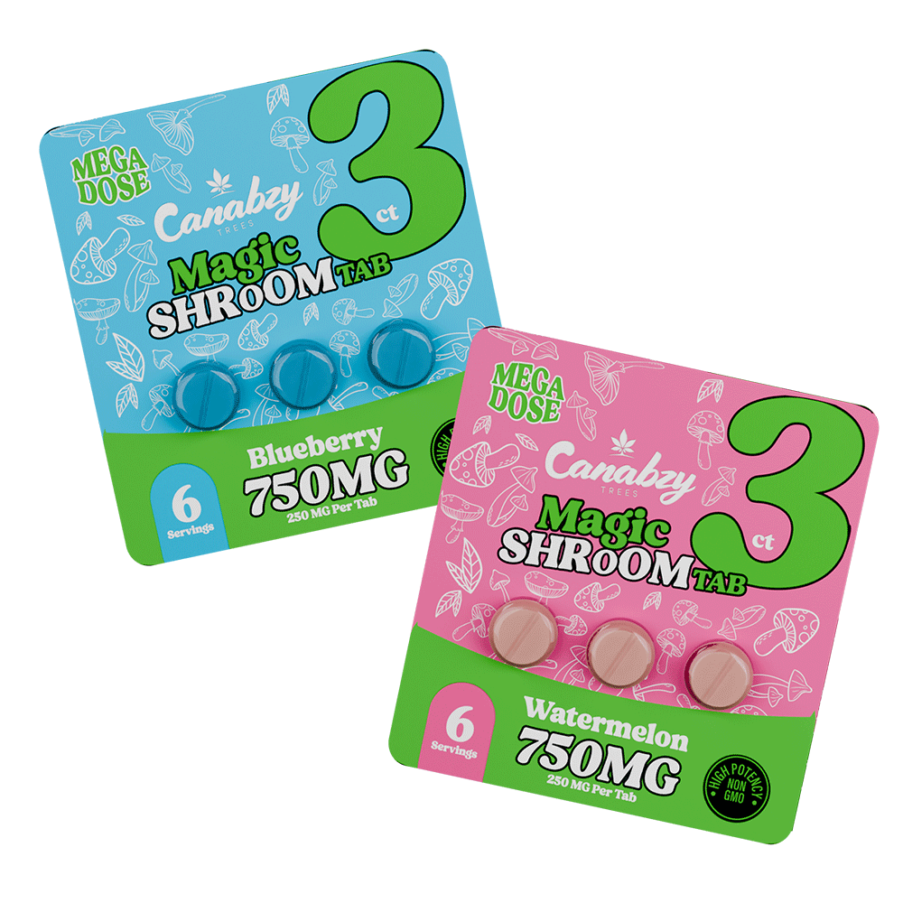 Canabzy Magic Shroom Tab 250mg 3ct - Watermelon