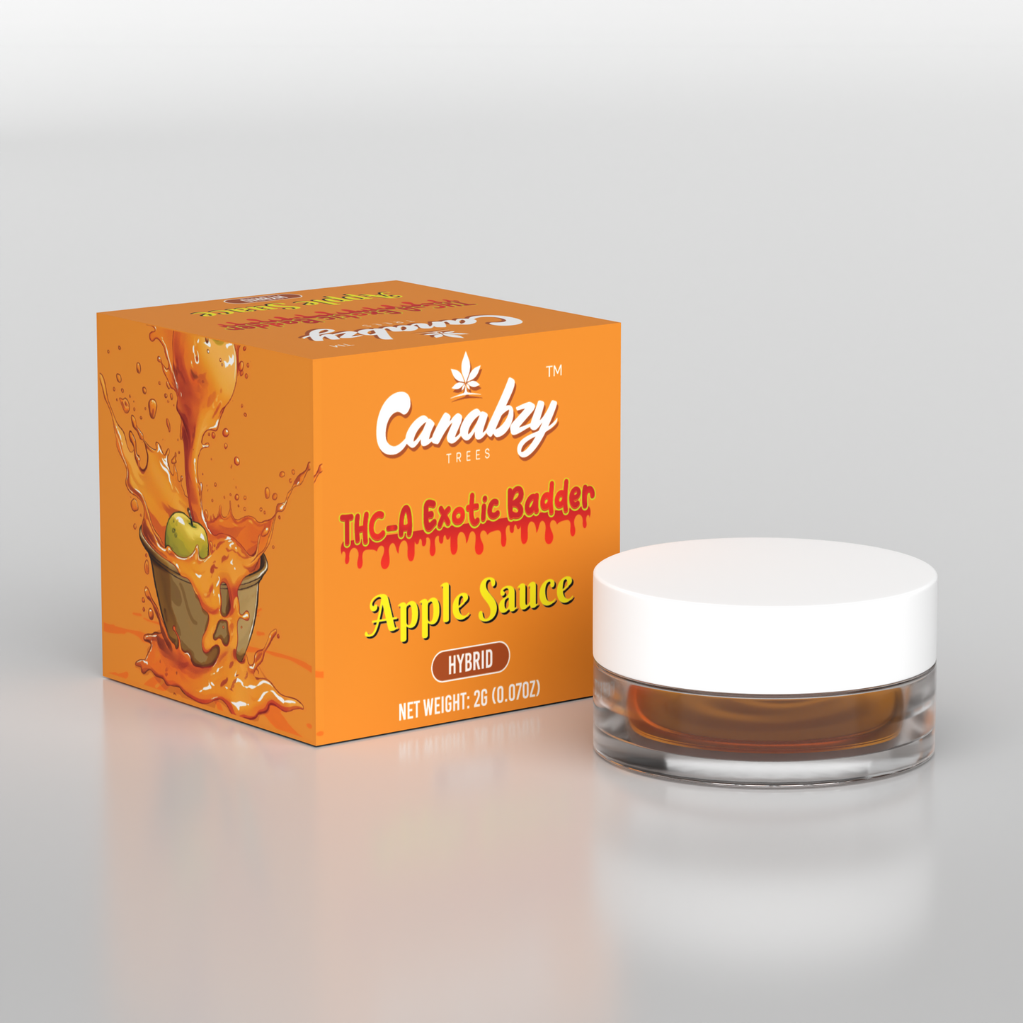 Canabzy THC-A Exotic Badder 2G - Apple Sauce