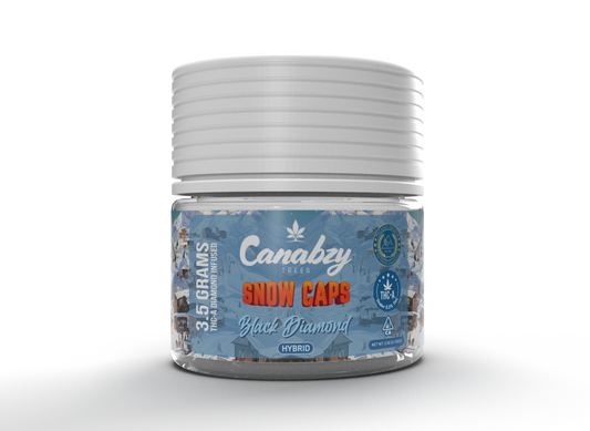 Canabzy Snow Caps THC-A Infused Flower  –  3.5 Grams – Black Diamond