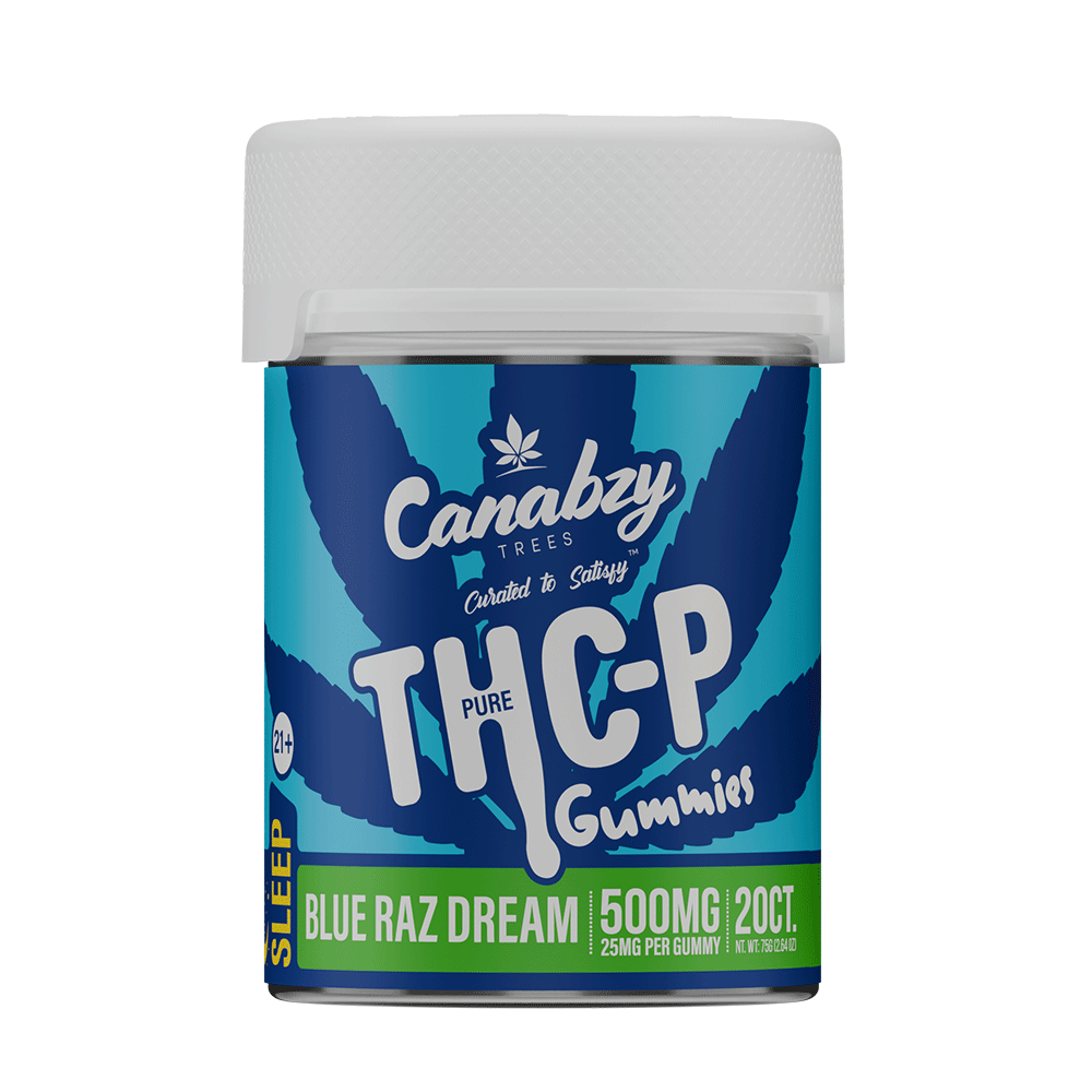 Canabzy THC-P Pure Gummies 500mg 20ct - Blue Raz Dream