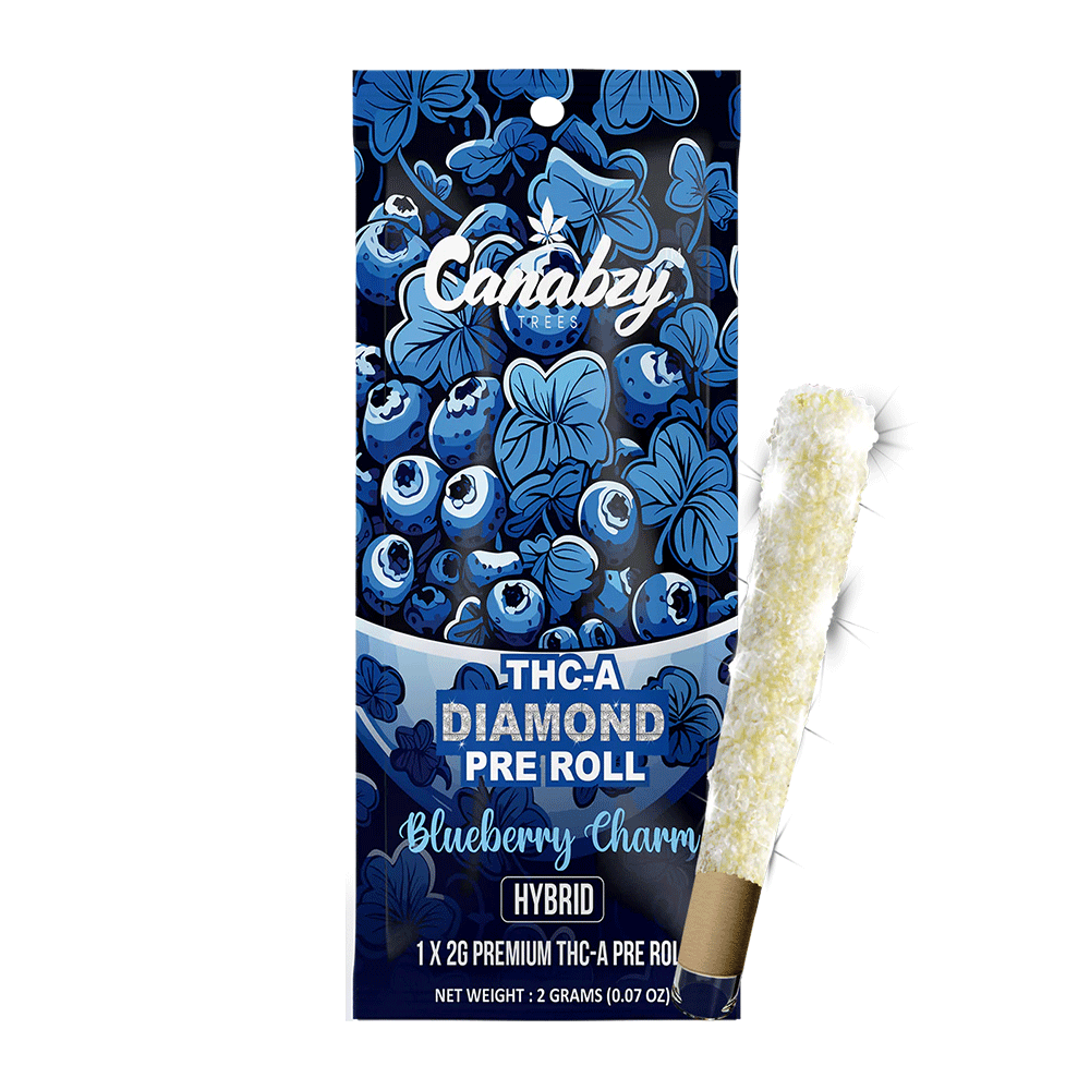 Canabzy Diamond Preroll 2G 1ct - Blueberry Charm