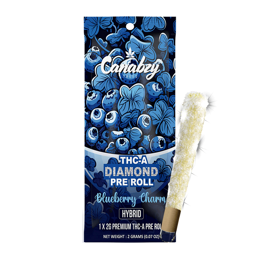 Canabzy Diamond  Preroll 2G 1ct  - Blueberry Charm