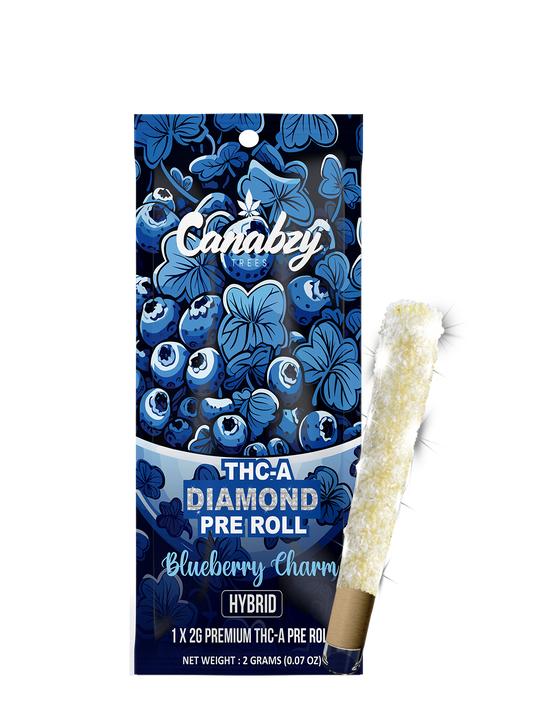 Canabzy Diamond  Preroll 2G 1ct  - Blueberry Charm