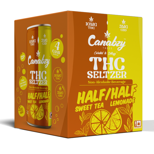 Half Sweet Tea / Half Lemonade 10mg THC Seltzer (4 PACK)