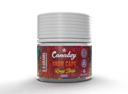 Canabzy Snow Caps THC-A Infused Flower  –  3.5 Grams – Kings Stash