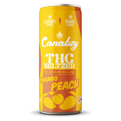Mango Peach 10mg THC Seltzer (12oz)