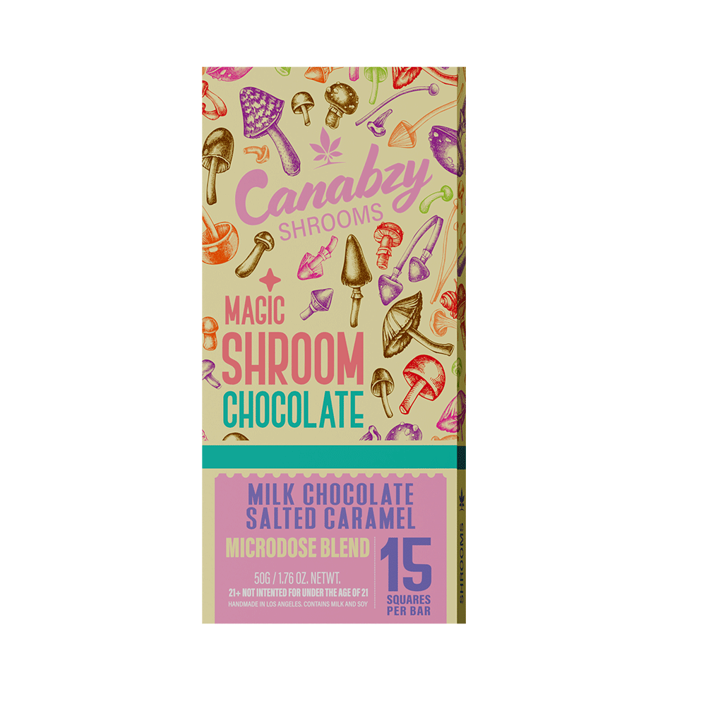 Canabzy Chocolate Magic Shroom 50g - Milk Chocolate Salted Caramel