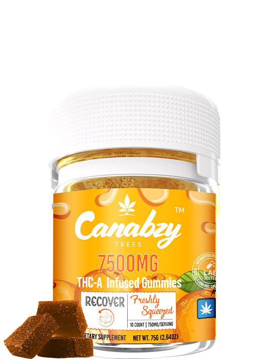 Canabzy THC-A Infused Gummies 7500mg - Freshly Squeezed