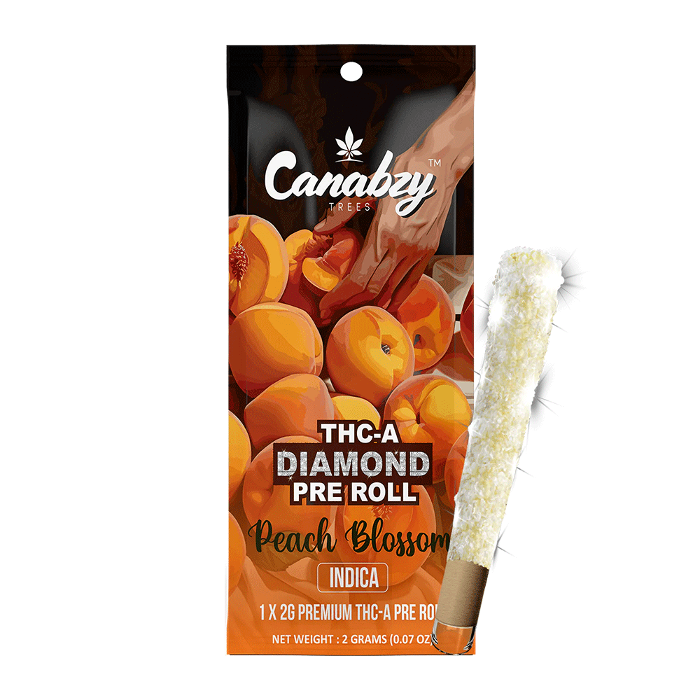 Canabzy Diamond Preroll 2G 1ct - Peach Blossom
