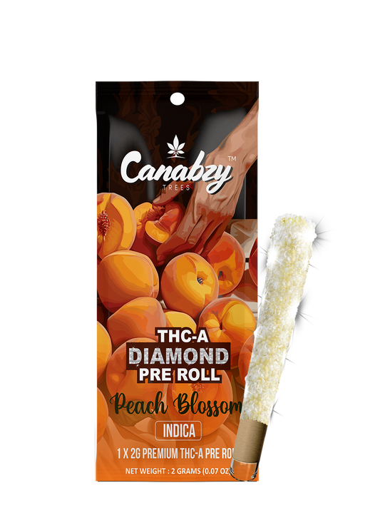 Canabzy Diamond Preroll 2G 1ct - Peach Blossom