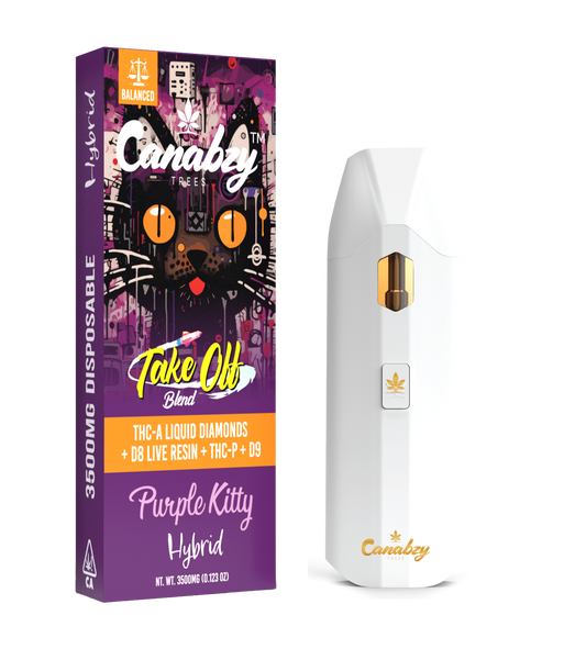 Canabzy Dispoable - Take Off Blend - Purple Kitty