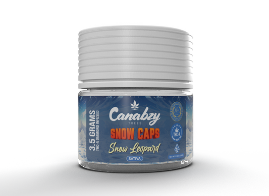 Canabzy Snow Caps THC-A Infused Flower  –  3.5 Grams – Snow Leopard