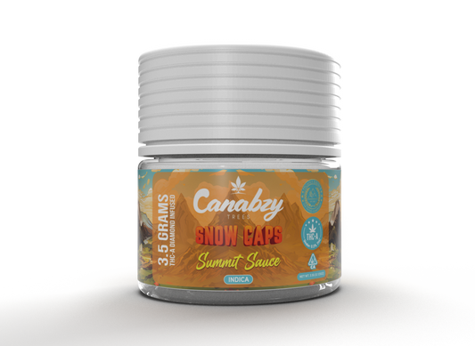 Canabzy Snow Caps THC-A Infused Flower  –  3.5 Grams – Summit Sauce