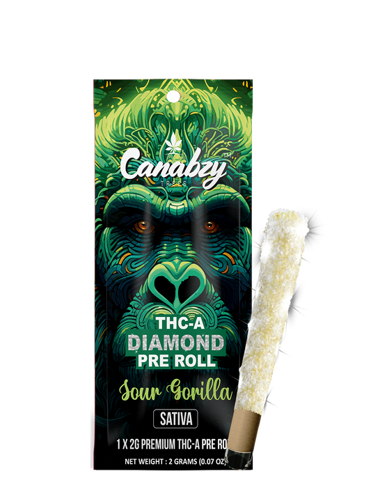 Canabzy Diamond Preroll 2G 1ct - Sour Gorilla