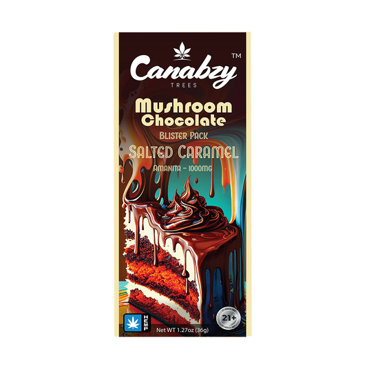 Canabzy Chocolate Amanita 1000mg – Salted Caramel